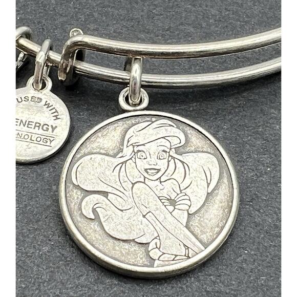 Alex and Ani Disney The Little Mermaid Ariel Silver Bracelet 2014 Retired Silver - Picture 1 of 4